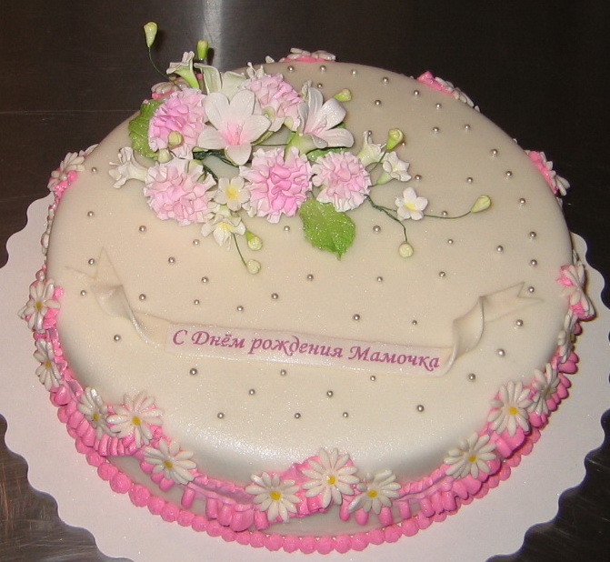Как сделать торт для мамы на день рождения видео